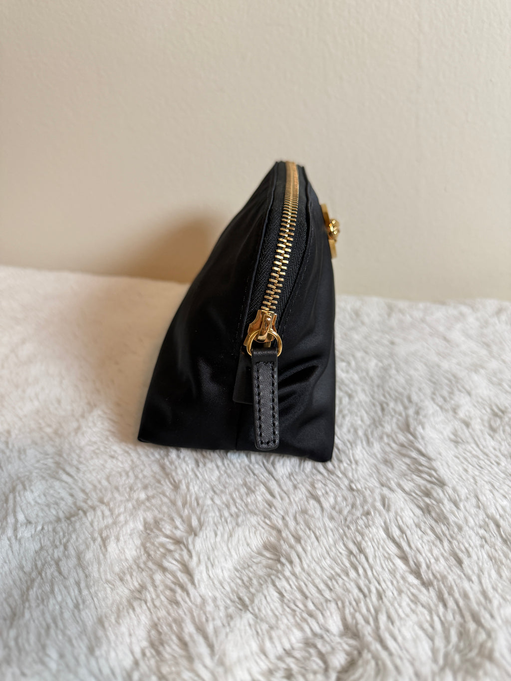 Versace Black Medusa Medallion Zip Pouch