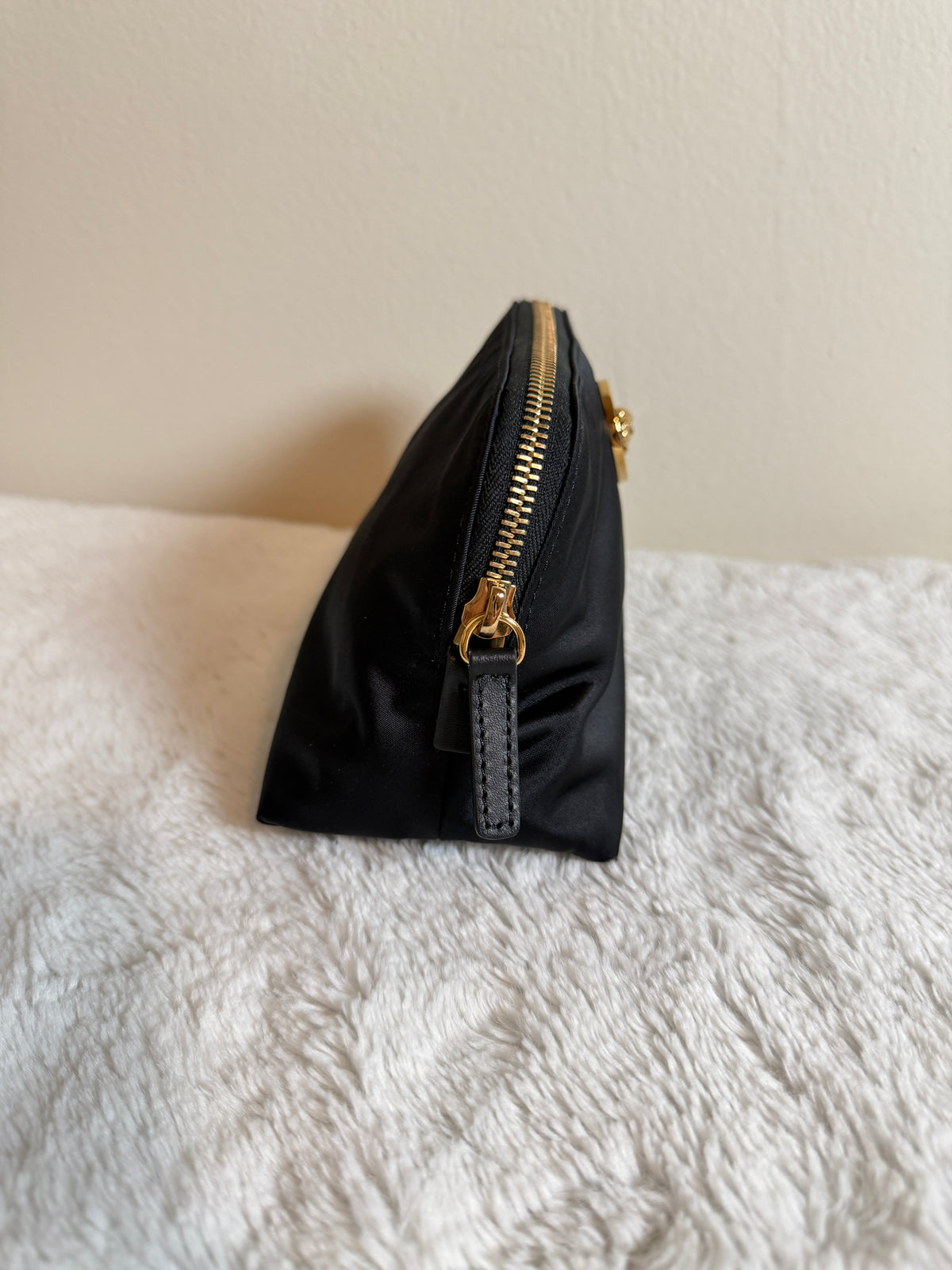 Versace Black Medusa Medallion Zip Pouch